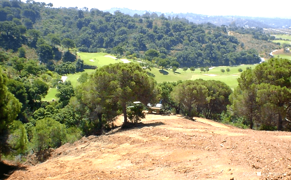 Vistas hacia el campo de golf